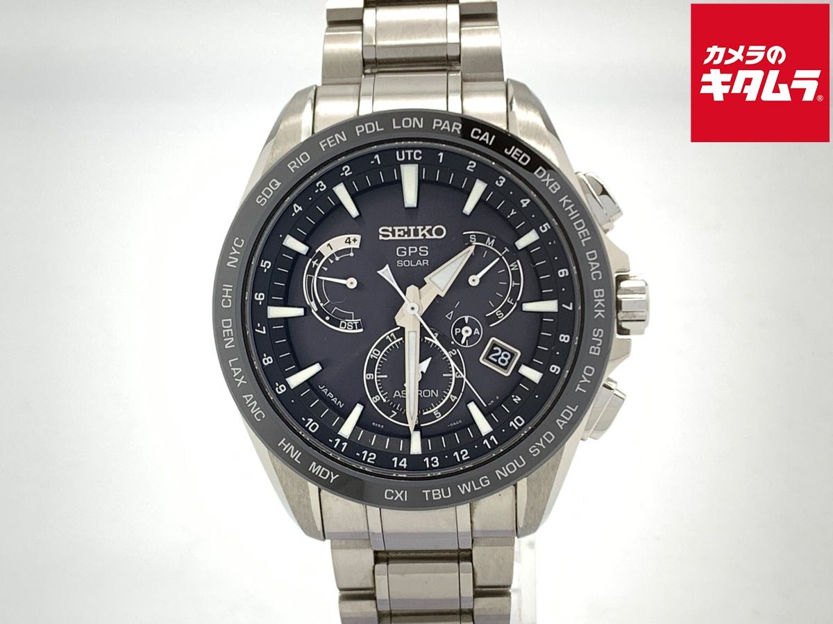 セイコー アストロン ブラック SBXB 077 8 X 53 0 AD 2 ステンレススティール