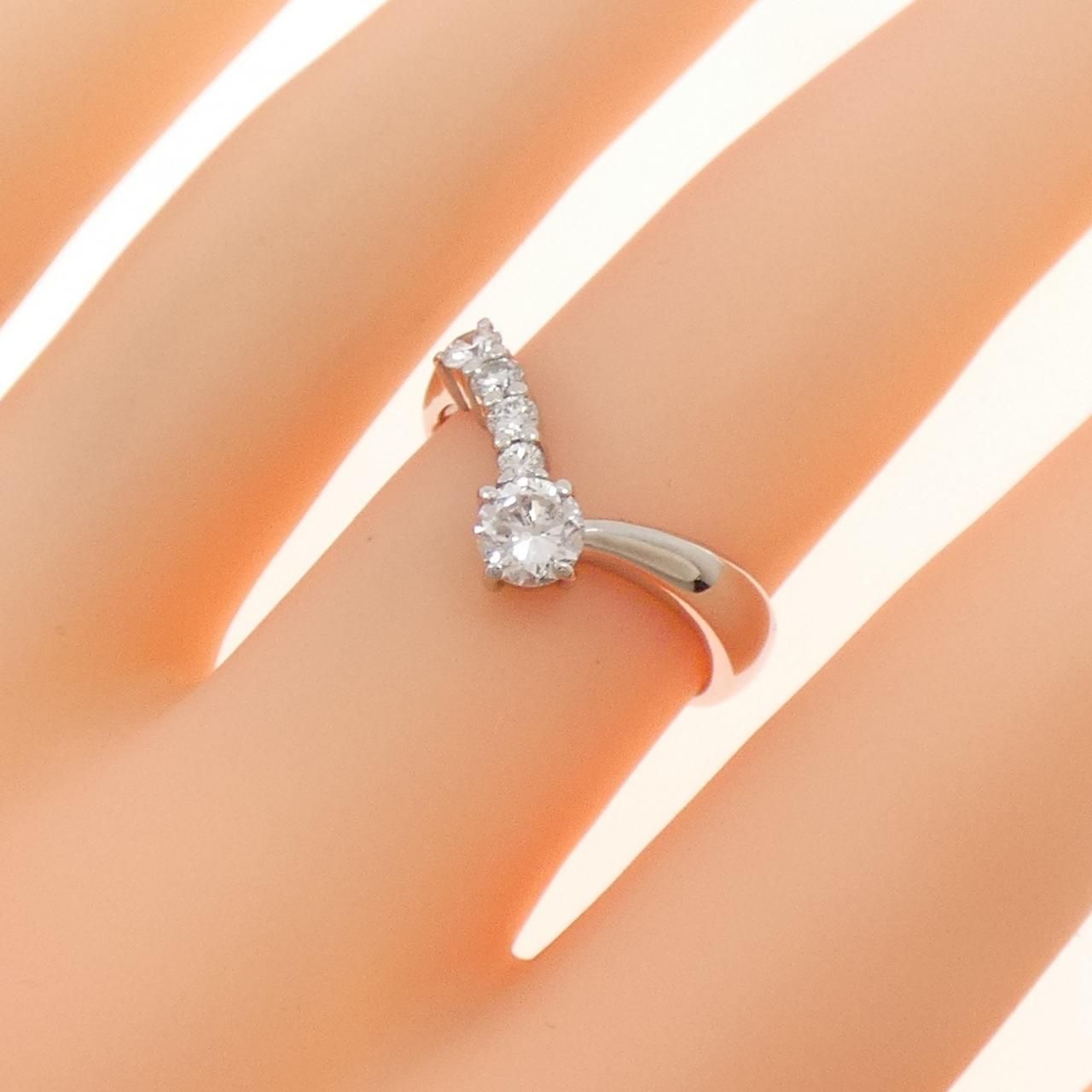  PT 900 ダイヤモンド リング 0.338 CT リング 指輪 アクセサリー