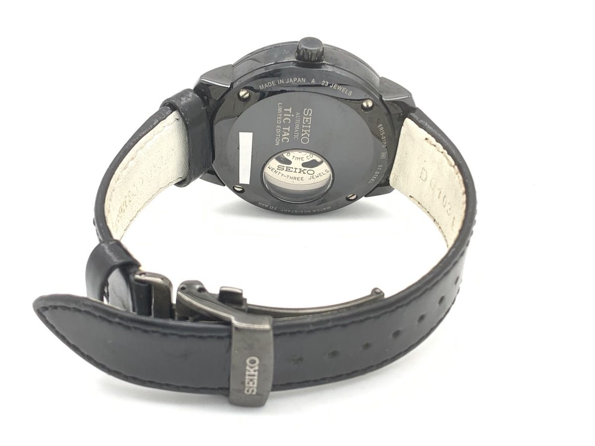 セイコー ムービングデザイン ホワイト SCBS 029 6 R 15-01 P 0 ステンレススティール TicTac 100本