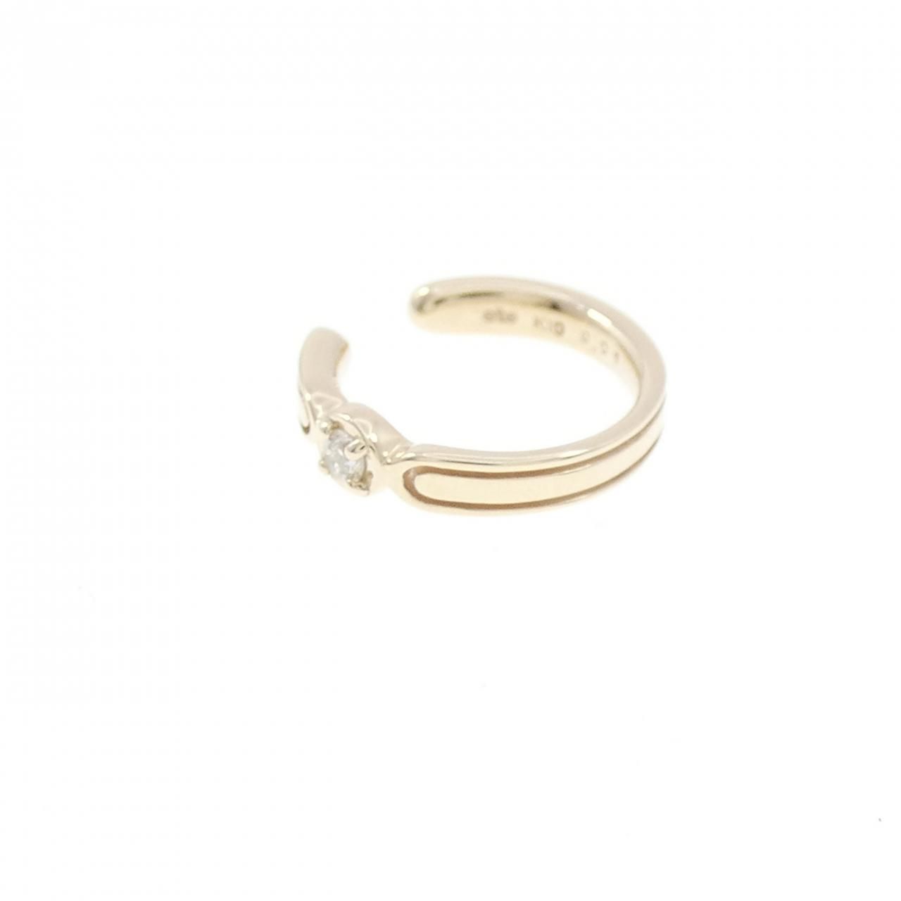 エテ ダイヤモンド イヤーカフ 0.01 CT 片耳
