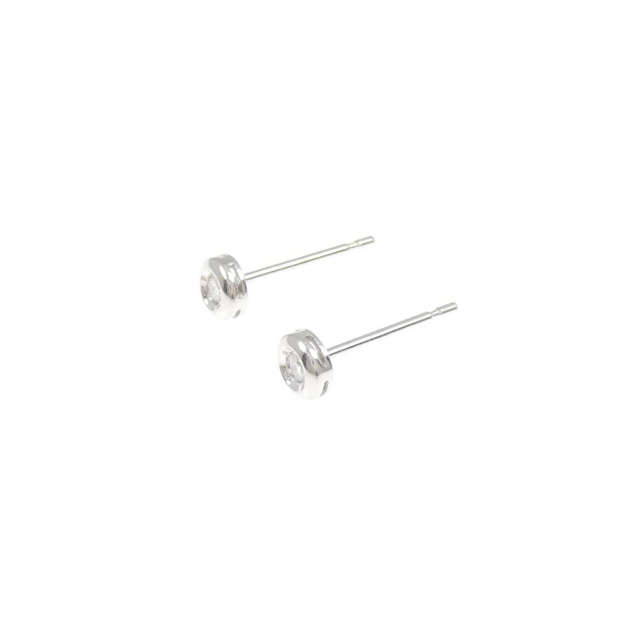 PT 900 ソリティア ダイヤモンド ピアス 0.04 CT