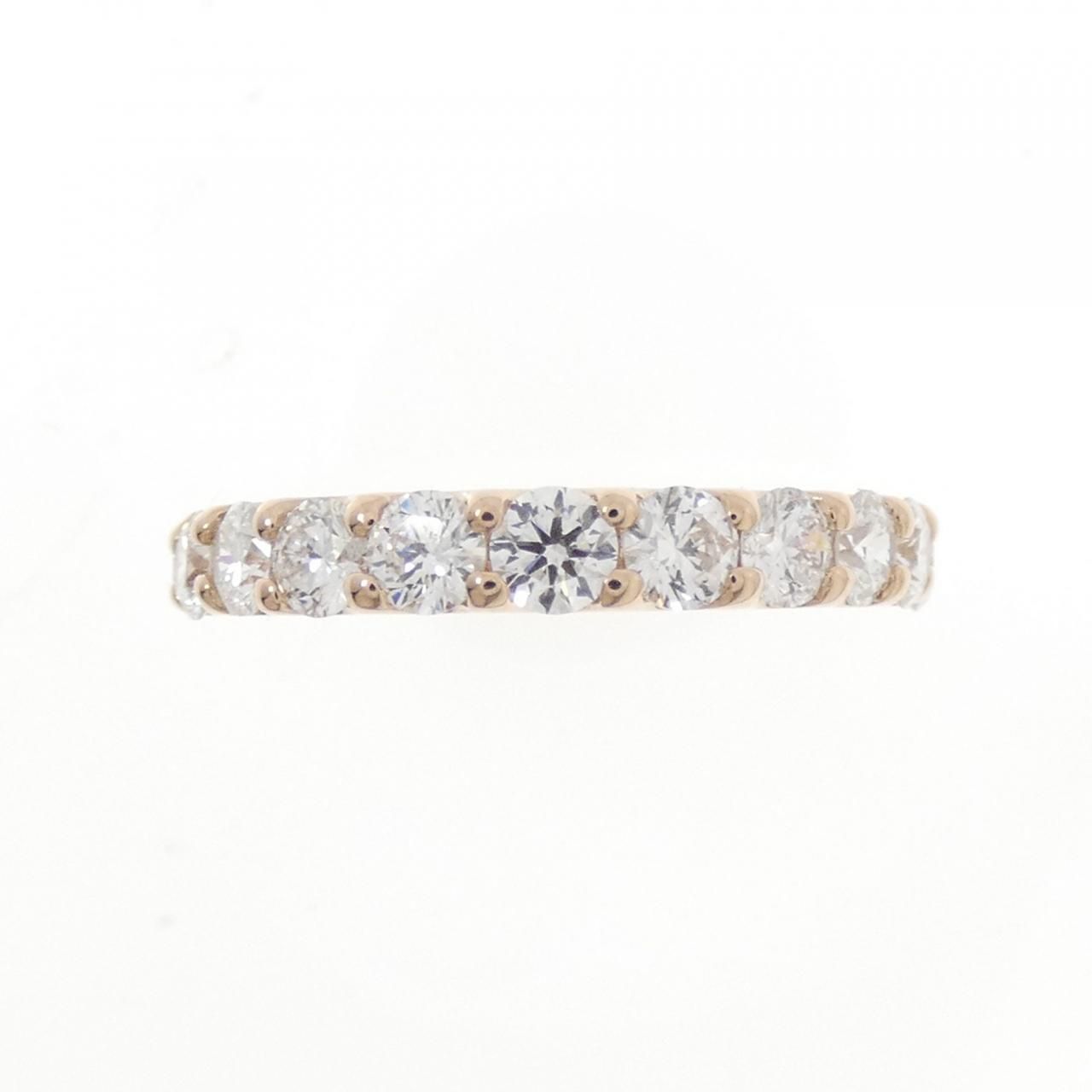 K 18 PG ハーフエタニティ ダイヤモンド リング 1.00 CT