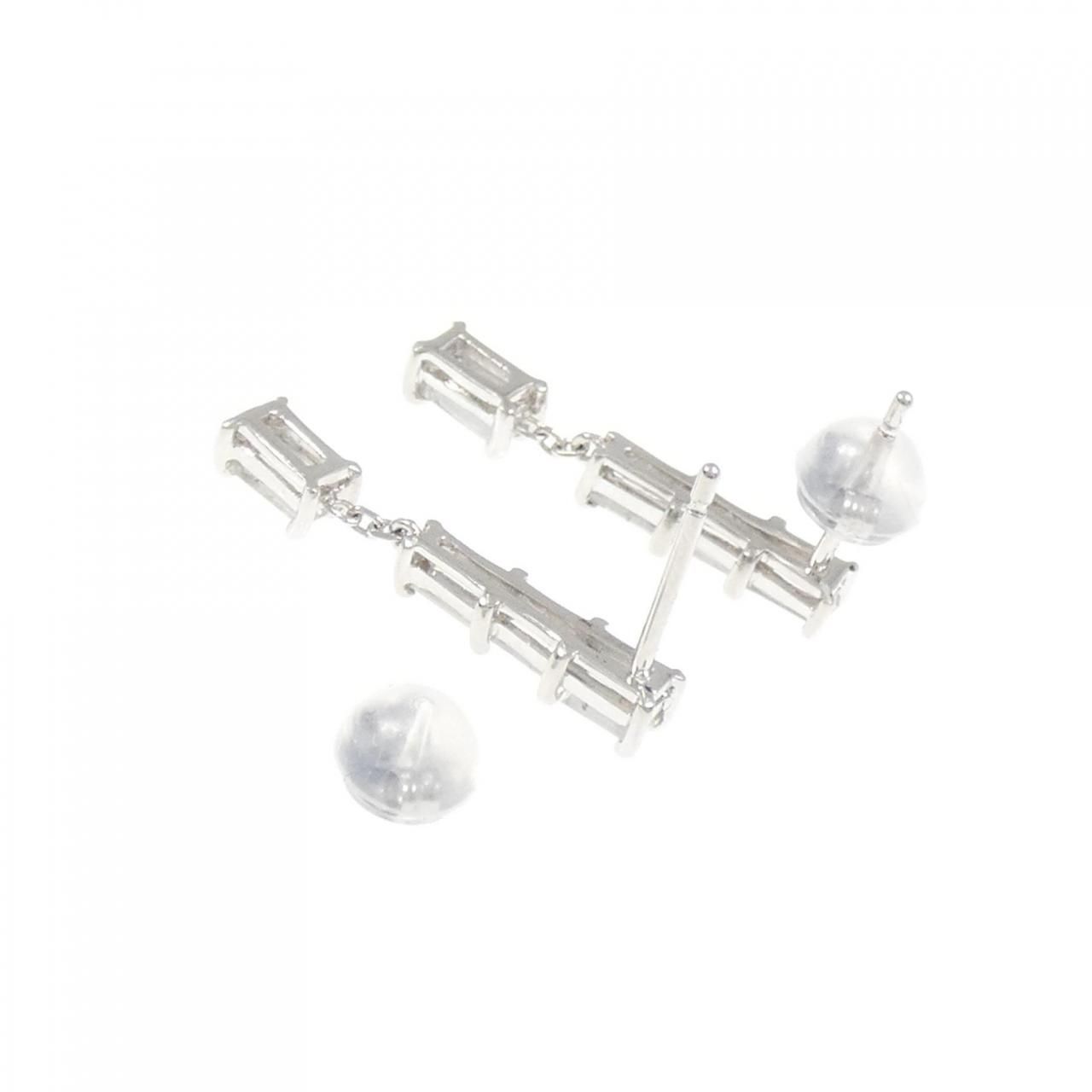  PT 900 ダイヤモンド ピアス 1.059 CT イヤリング アクセサリー