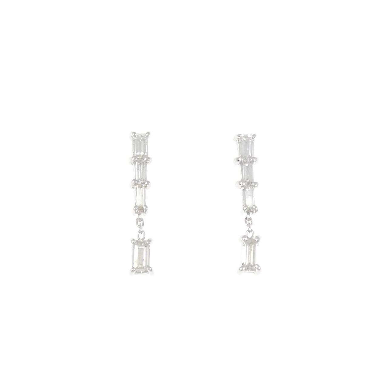 PT 900 ダイヤモンド ピアス 1.059 CT