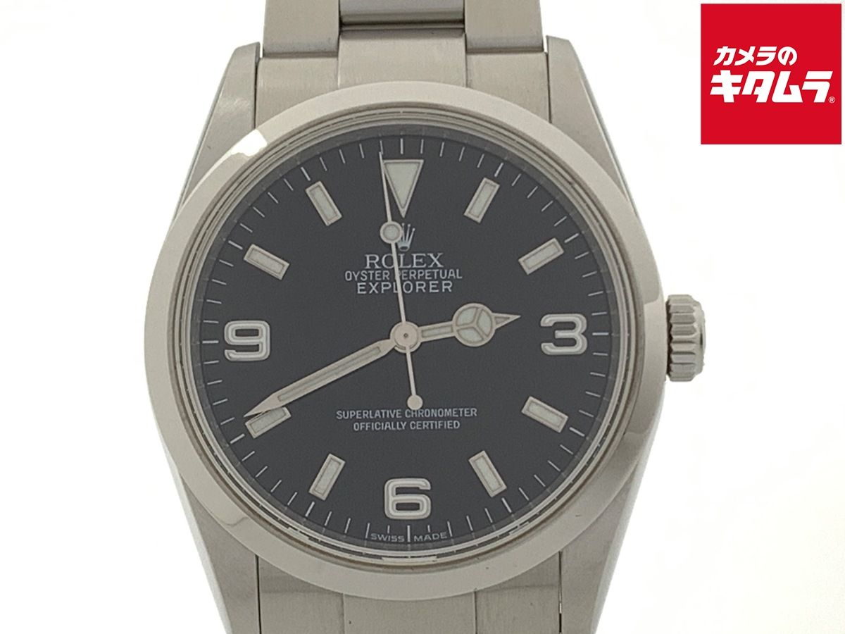 【中古】 【良品】 ロレックス(ROLEX) エクスプローラーI ブラック 114270 ステンレス