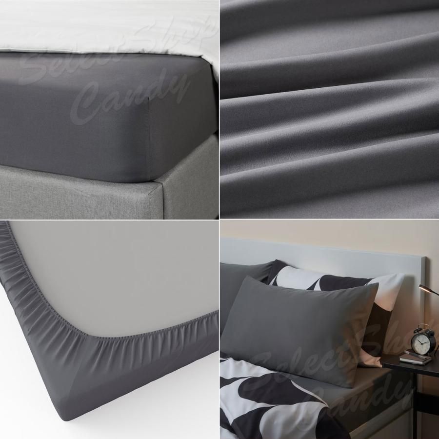 IKEA イケア ボックスシーツ ベットシーツ ベットカバー ブルー