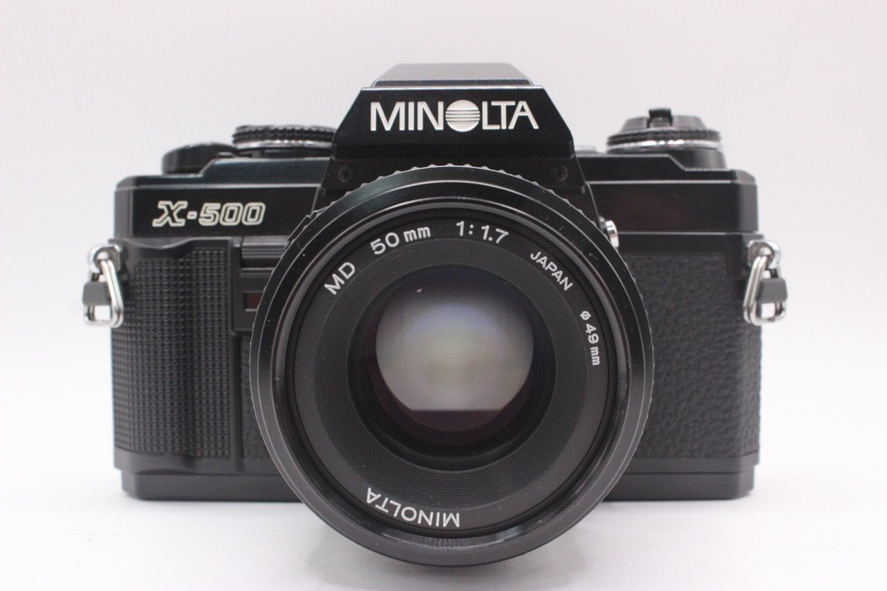 美品　ミノルタ　X-7   50mm F1.7 ☆良品☆ミノルタ MINOLTA X-500 / MD 50mm F1.7 #5531@c RO3525