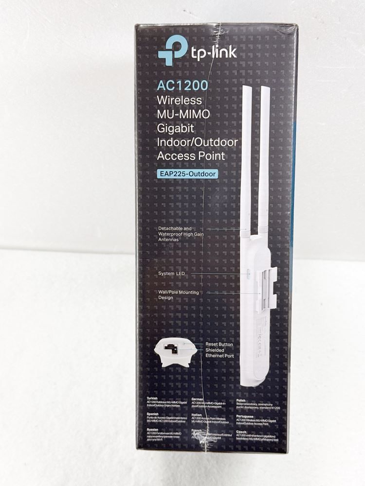 HY TP-Link EAP 225-Outdoor AC 1200 デュアルバンド MU-MIMO対応 屋内外用無線LANアクセスポイント IP 65防水防塵 高速Wi-Fi 中継機 一部地域を除く