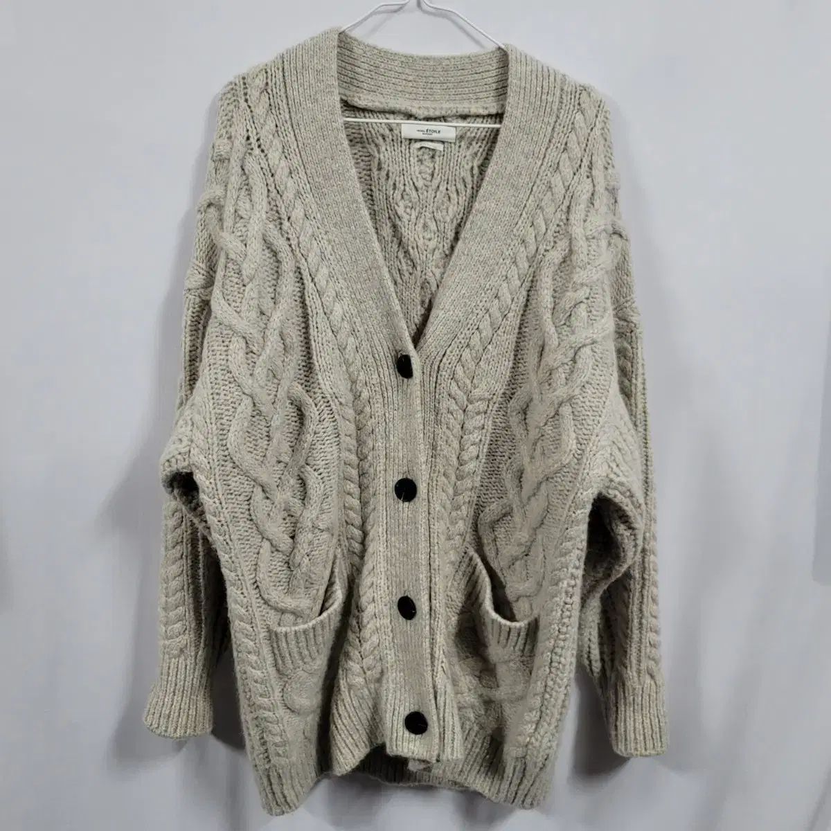 イザベルマラン エトワール ケーブル ニットカーディガン レディース 36 j 3397