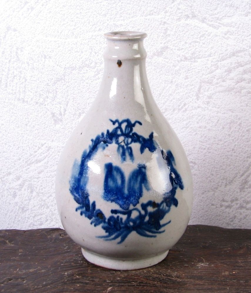ドイツ古陶磁 染付徳利 18世紀～19世紀/25L024 - メルカリ