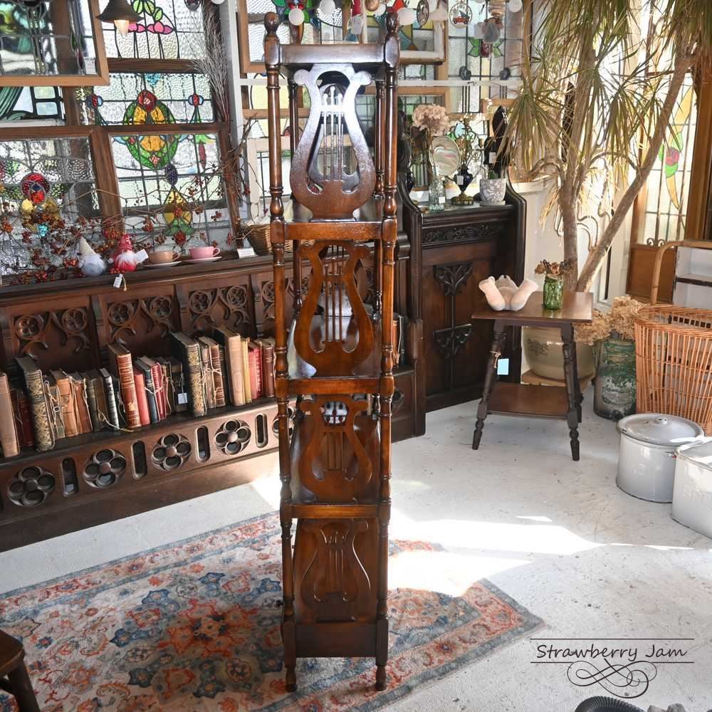 L3710-22 英国アンティーク ブックスタンド ショップ什器 スタンド