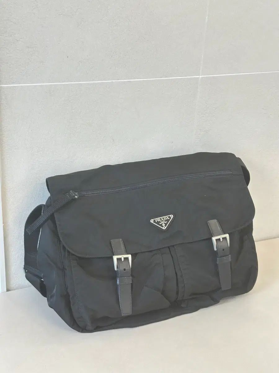 PRADA プラダ ポコノ ナイロン ツーポケット クロスバック メッセンジャーバッグ