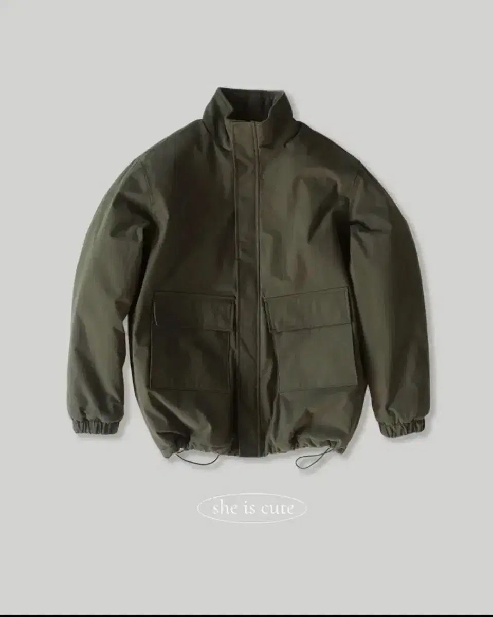 Sheiscute オリーブ パデッド アウター