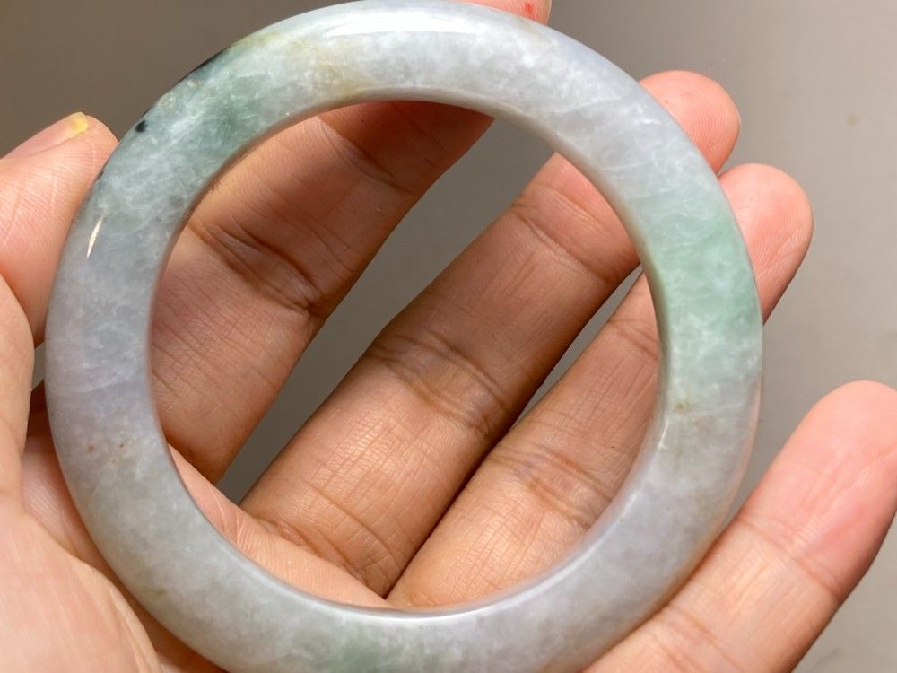 BG9-45 訳あり処分品 50.0mm 糯氷種 ラベンダー ミャンマー産 A貨 本