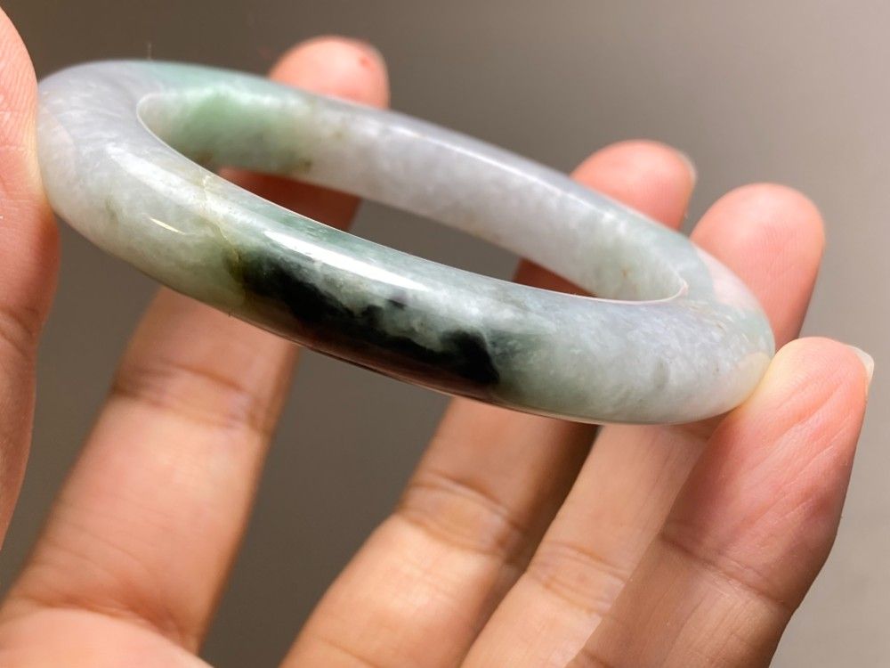 BG9-45 訳あり処分品 50.0mm 糯氷種 ラベンダー ミャンマー産 A貨 本