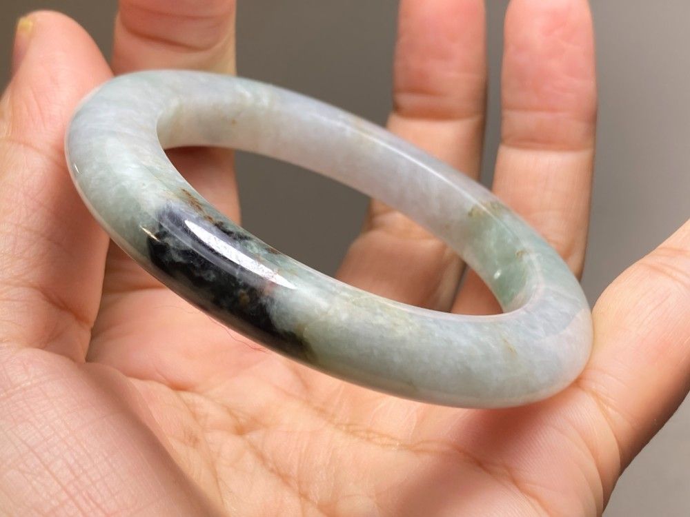 BG9-45 訳あり処分品 50.0mm 糯氷種 ラベンダー ミャンマー産 A貨 本