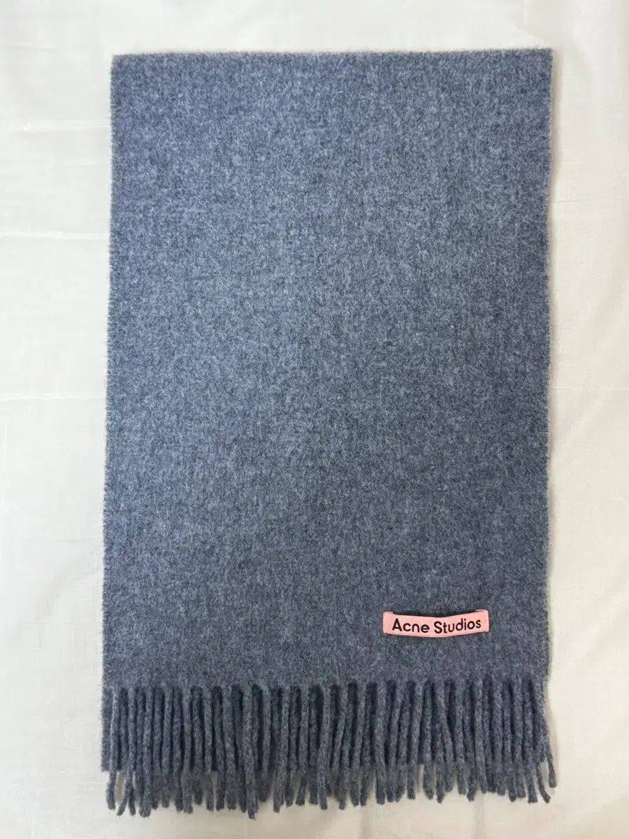 Acne Studios アクネストゥディオズ ウール フリンジ マフラー グレーメランジ スキニー