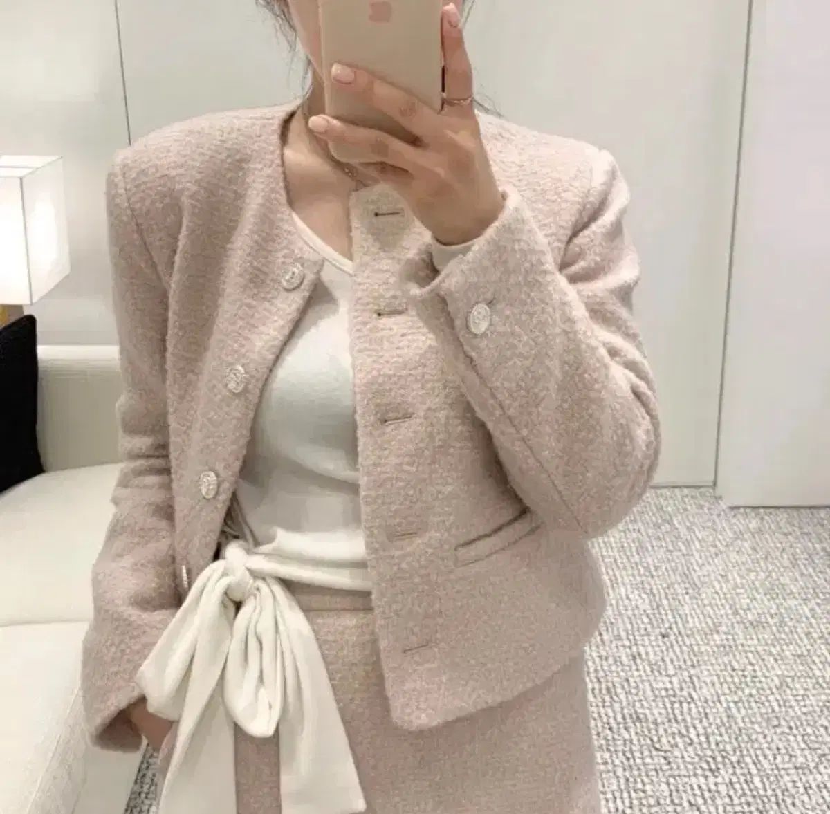 ラプリエ ブロッサム ツイード ジャケット