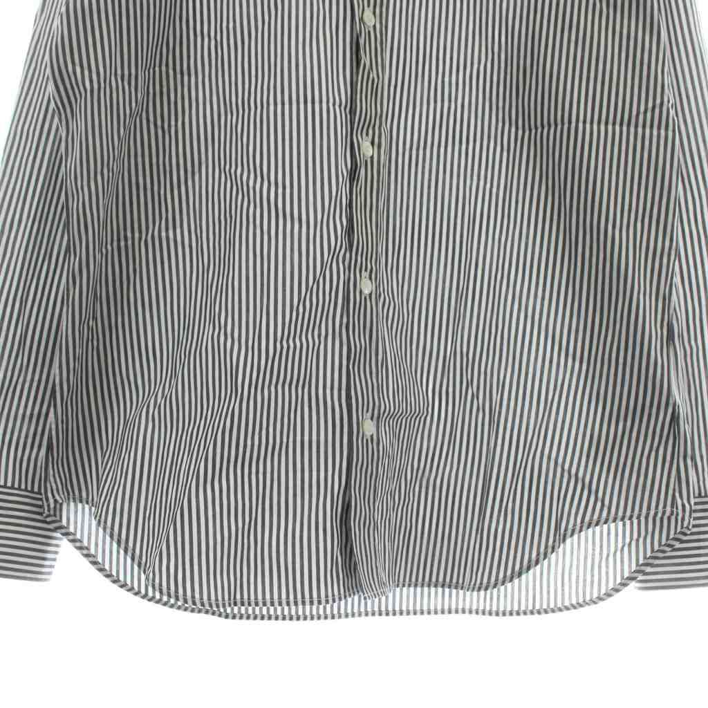  メゾンマルジェラ 10 Maison Margiela 18 AW シャツ 長袖 ストライプ 総柄 41 M 黒 ブラック 白 ホワイト S 49199 XZ その他 トップス