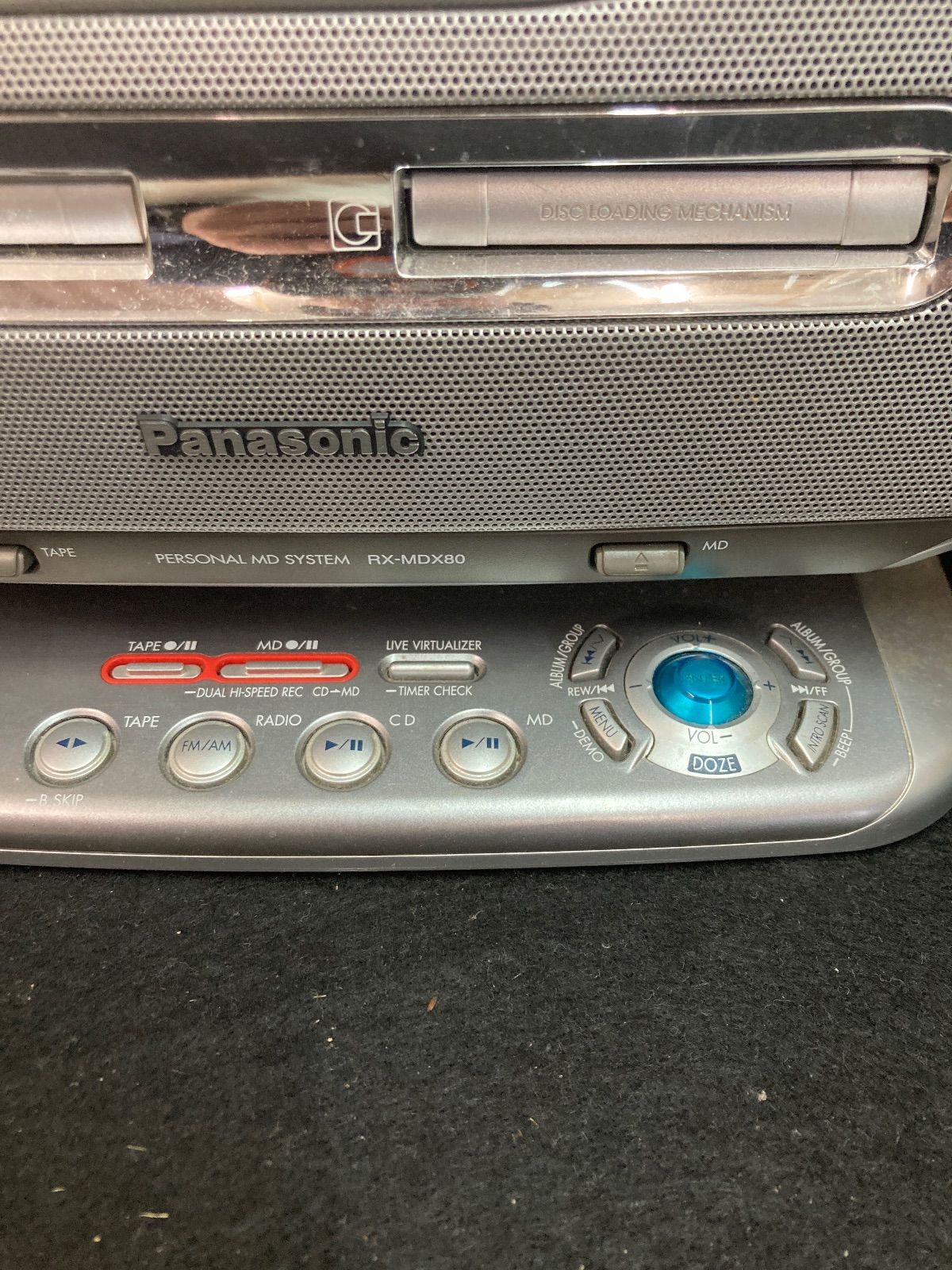 【美品】 Panasonic RX-MDX80 CD MD ラジカセ シルバー Panasonic RX-MDX80 CD MD カセットラジカセ シルバー 概要 パーソナル