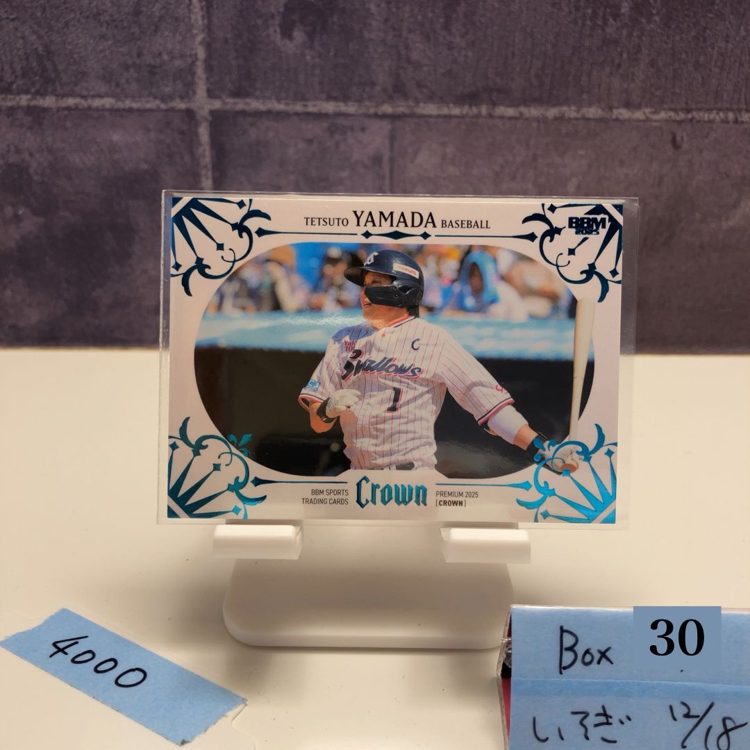 2025 BBM Premium Crown 山田哲人 16/25 東京ヤクルトスワローズ プロ 