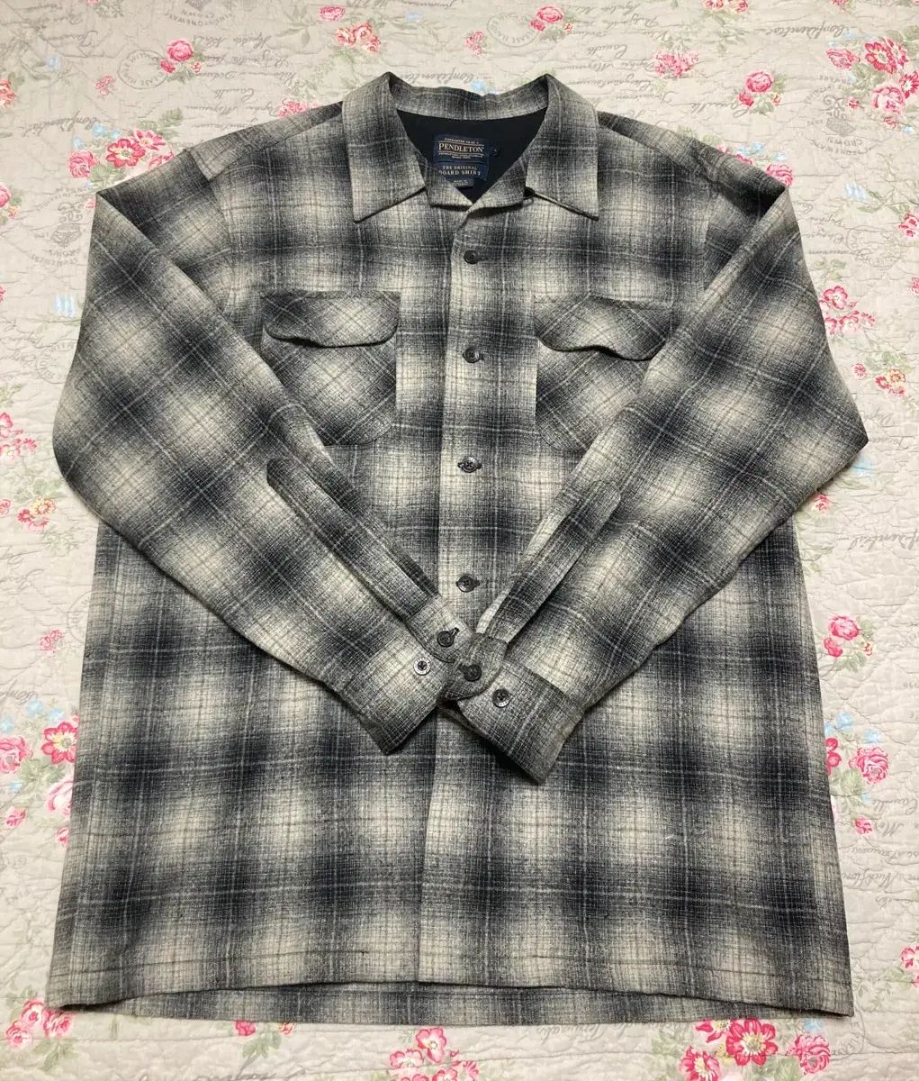 90s PENDLETON オンブレチェック ペンドルトン ボードシャツ オンブレ
