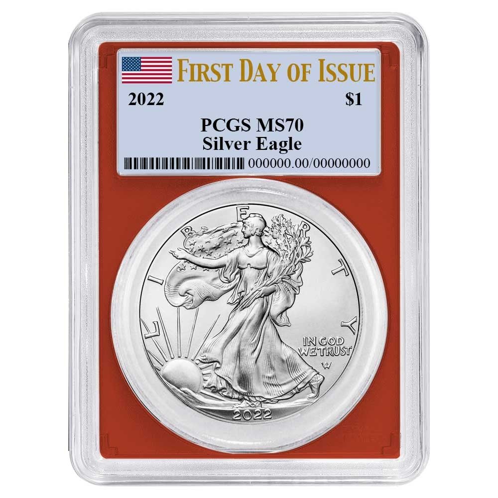 【新品】Silver Eagleイーグル銀貨2022-W PCGS MS70 新品】Silver Eagleイーグル銀貨2022 PCGS MS70 - メルカリ