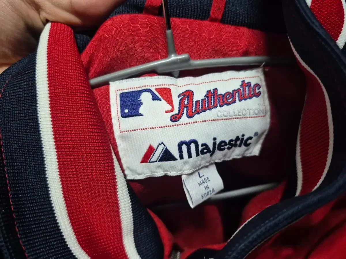 00 s マジェスティック LAエンゼルス ダグアウト IN ジャケット L