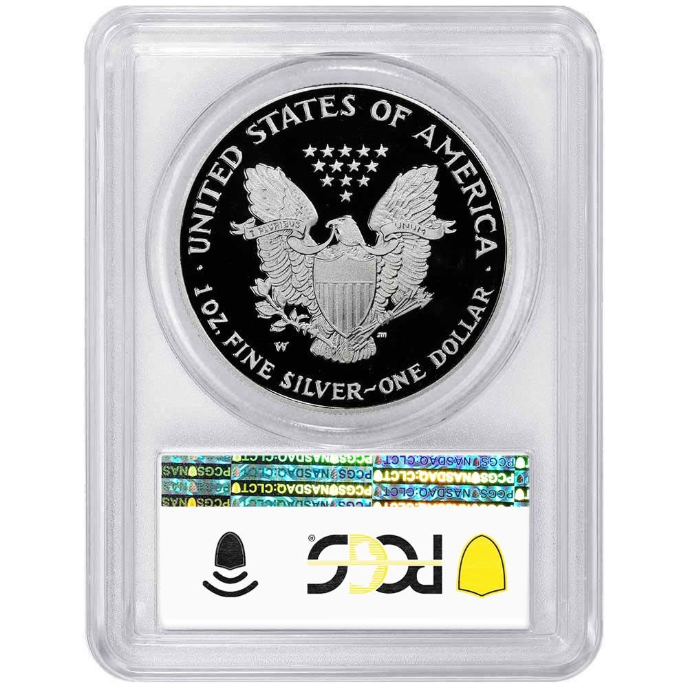 2008-W $1 1オンス プルーフ アメリカン シルバー イーグル PCGS PR70