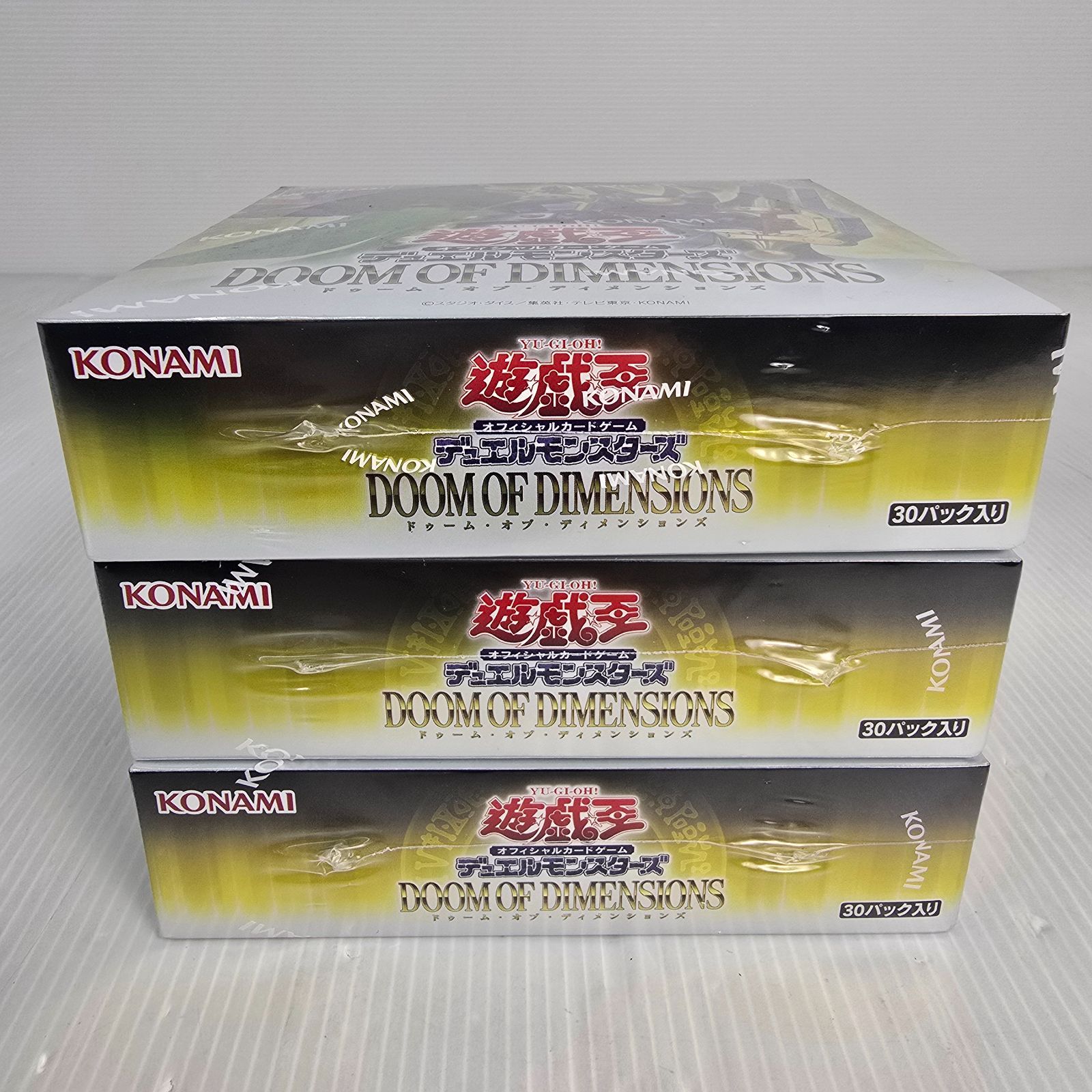 新品未開封シュリンク付き】遊戯王OCG DOOM OF DIMENSIONS 3BOX 未開封