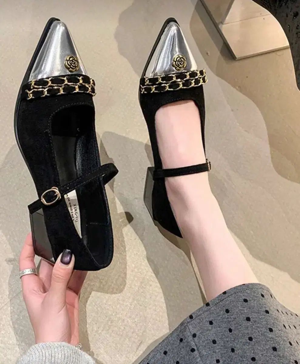 カメリア メリージェーン フラット 靴