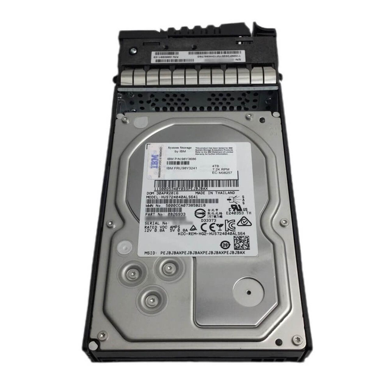 90日保証/再生品】IBM 98Y3241 4TB 7.2K 3.5 SAS HDD - Enterprise