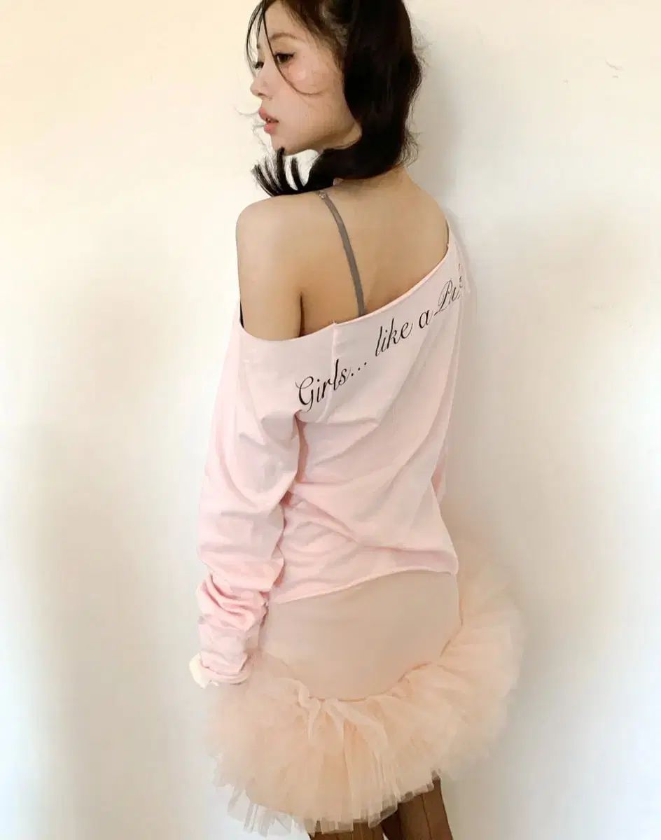 shop faerie チュール スカート コーラル jersey tulle skirt