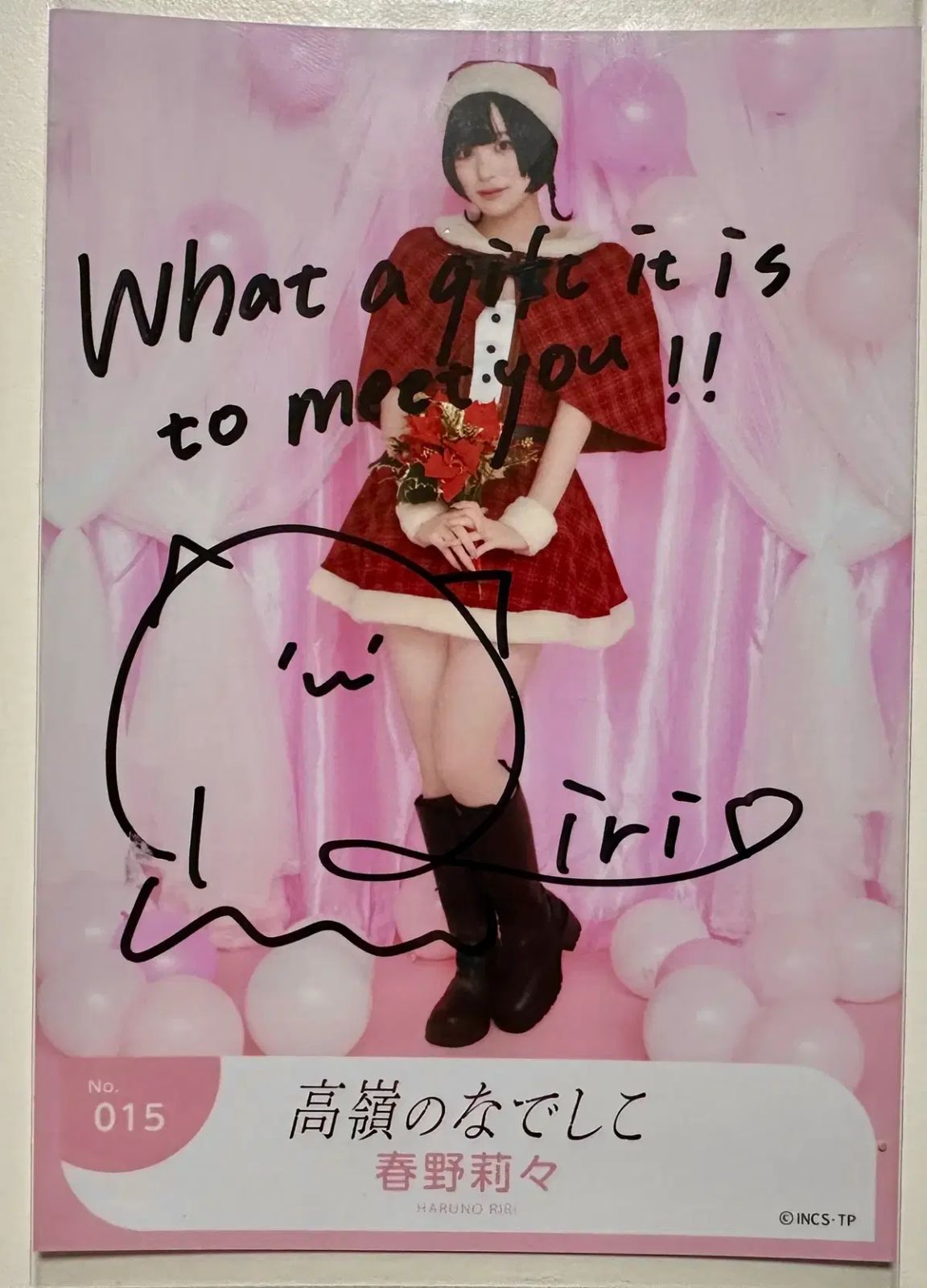 タカネノなでしこ ハルノ リー直筆