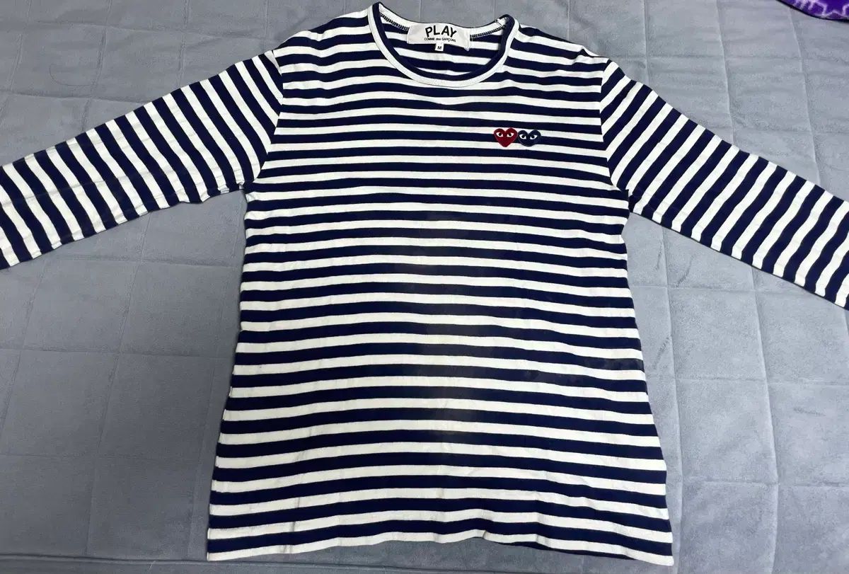 コム デ ギャルソン ボーダーT ストライプ 長袖Tシャツ