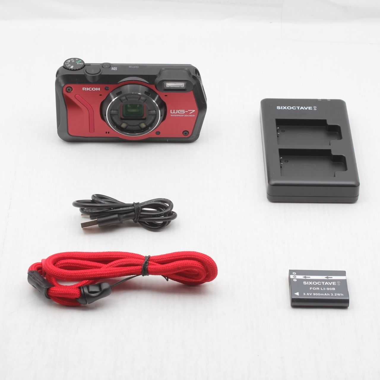 RICOH リコー WG 7 レッド JS 129 00839