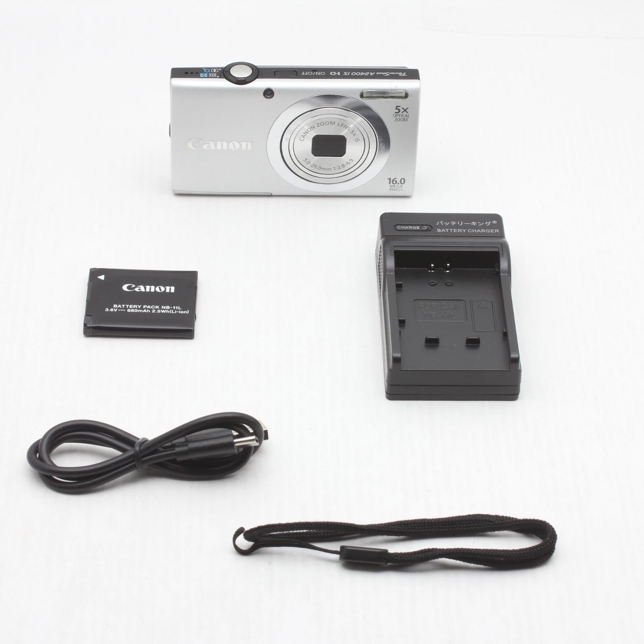 Canon キャノン コンパクトデジタルカメラ PowerShot A 2400 IS シルバー JS 129 00848