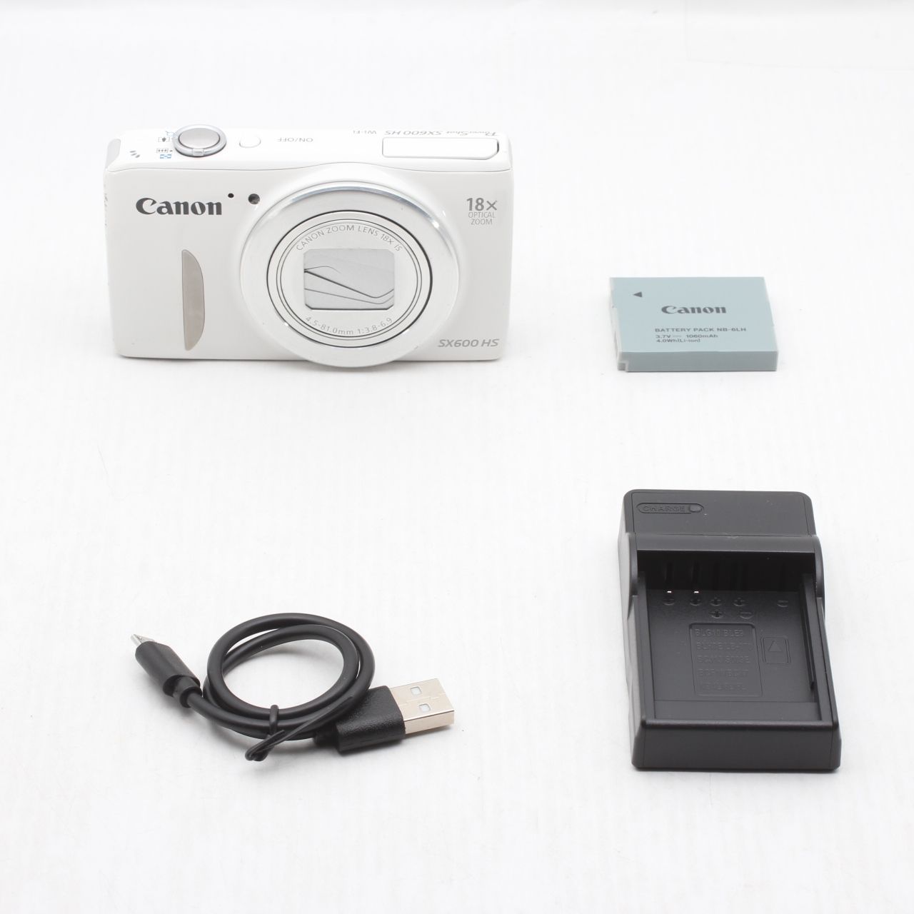 Canon キャノン コンパクトデジタルカメラ Power Shot SX 600 HS ホワイト JS 129 00849