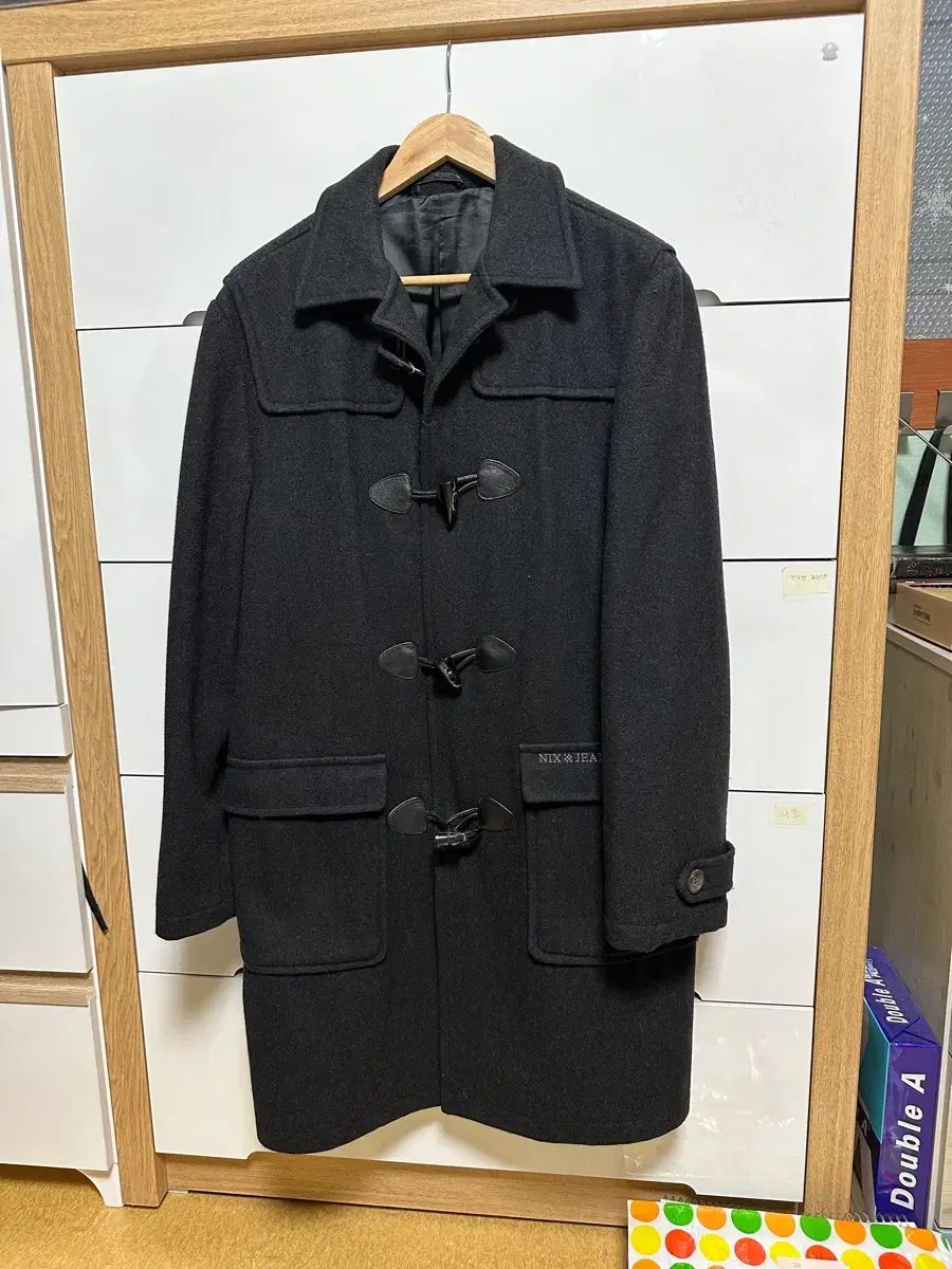 NIX JEANS ブラック ダッフルコート トグルボタンコート