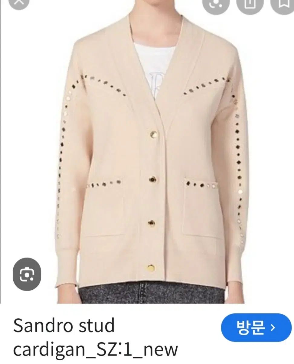 sandro カーディガン　新品未使用 Sandro - 新品SANDRO サンドロ カーディガン 定価8万円の通販 by