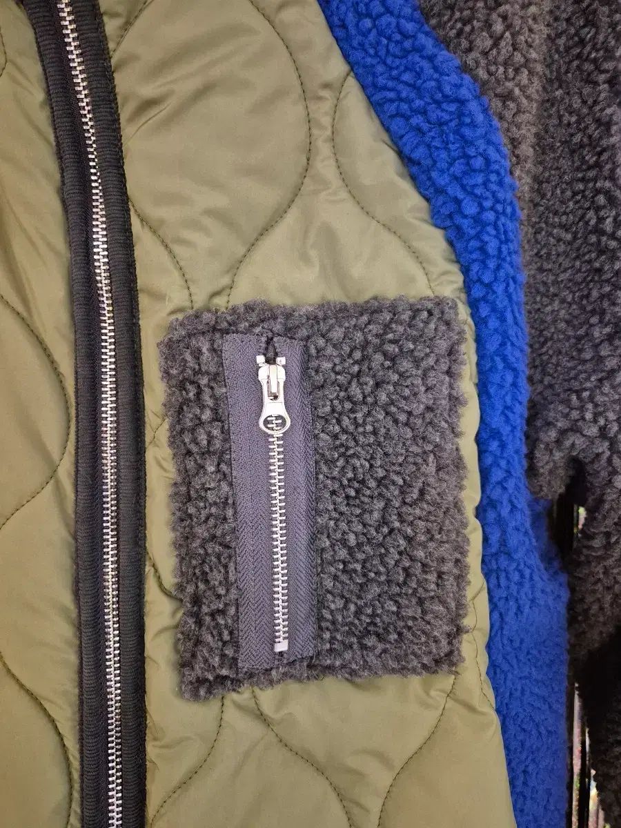 フリース キルティング アウター グレー