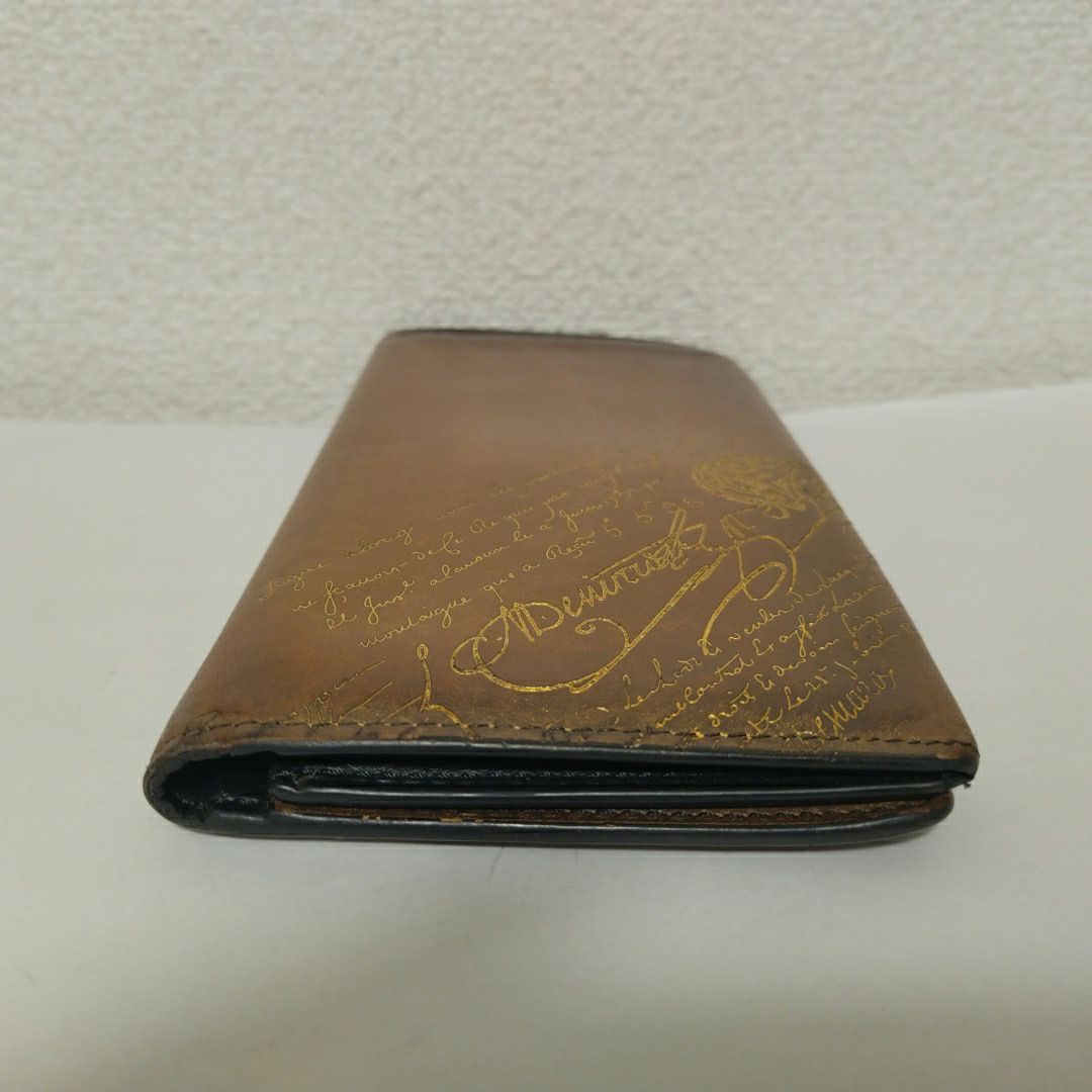 美品 ベルルッティ カリグラフィー 二つ折り財布 長財布 札入れ