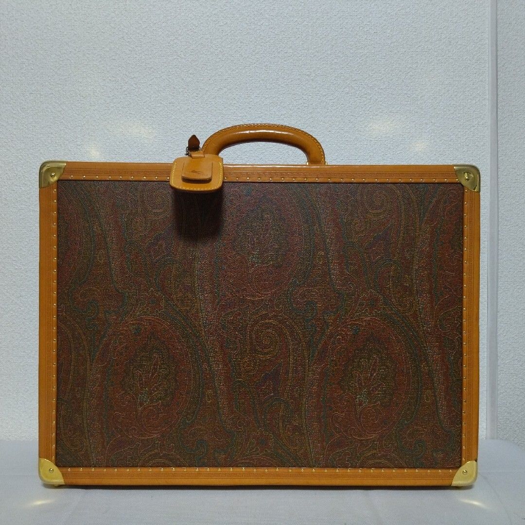 エトロ ペイズリー柄 アタッシュケース トランクケース