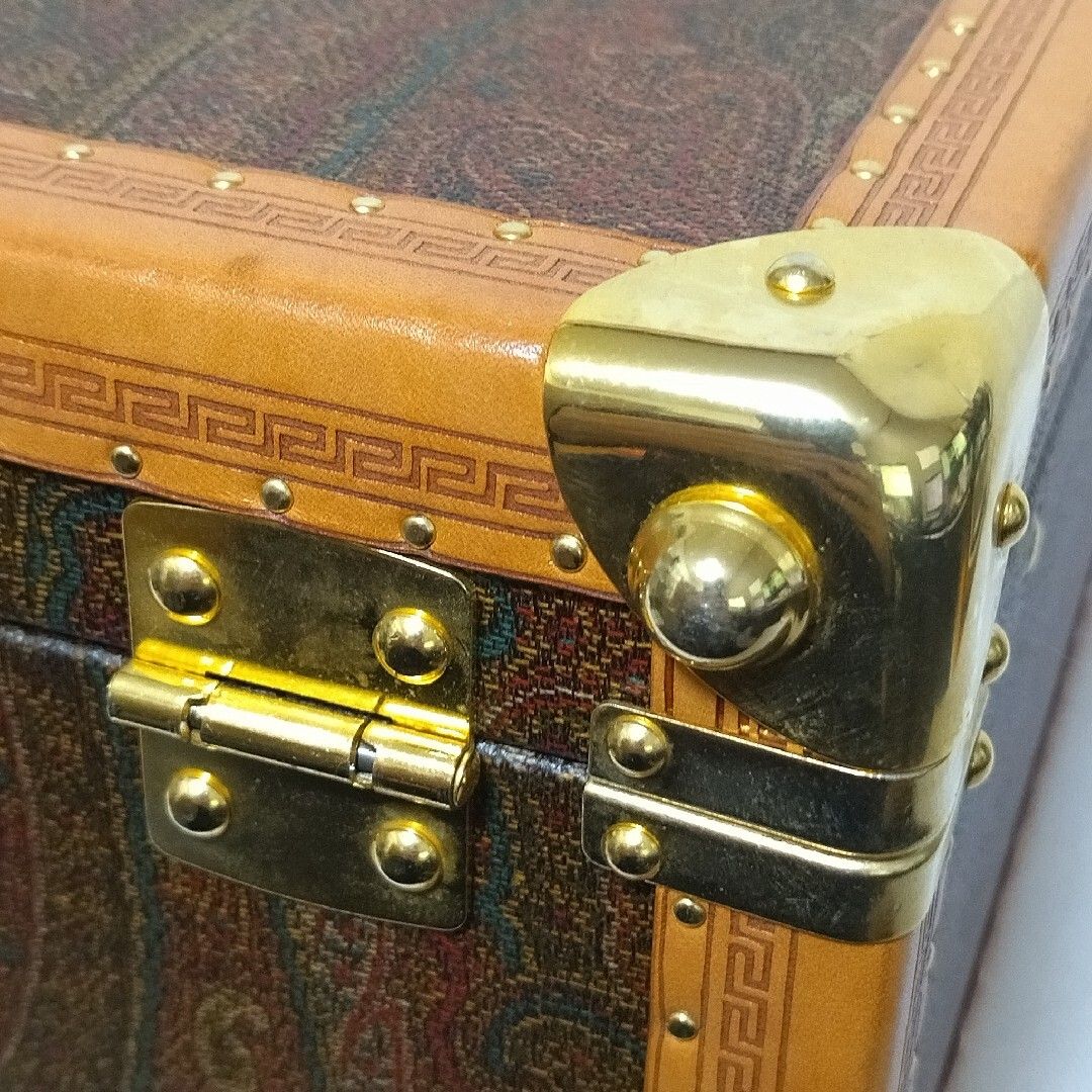  エトロ ペイズリー柄 アタッシュケース トランクケース キャリーケース バッグ