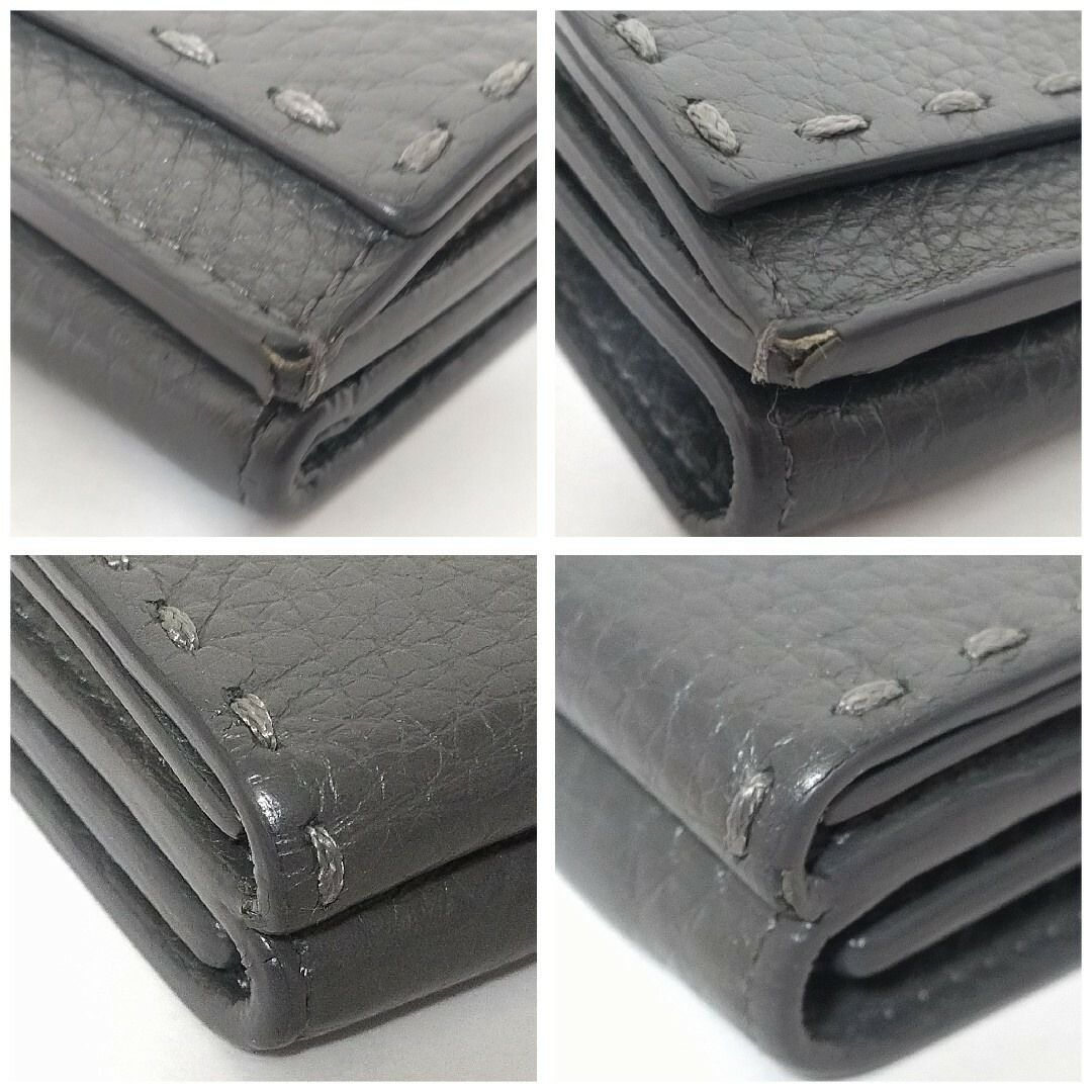 極美品】フェンディ セレリア レザー コンパクトウォレット 三つ折り