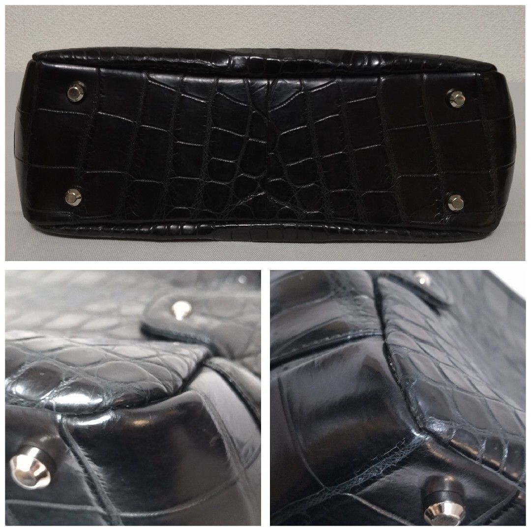 極美品 JRA クロコダイル センター取り ショルダーバッグ 斜め掛け 茶 極美品 JRA クロコダイル センター取り ショルダーバッグ 斜め掛け 茶