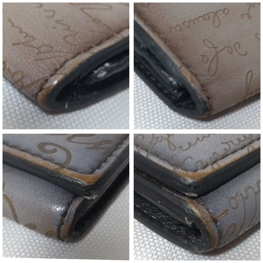 美品】ベルルッティ 名刺入れ カードケース カリグラフィー グレー