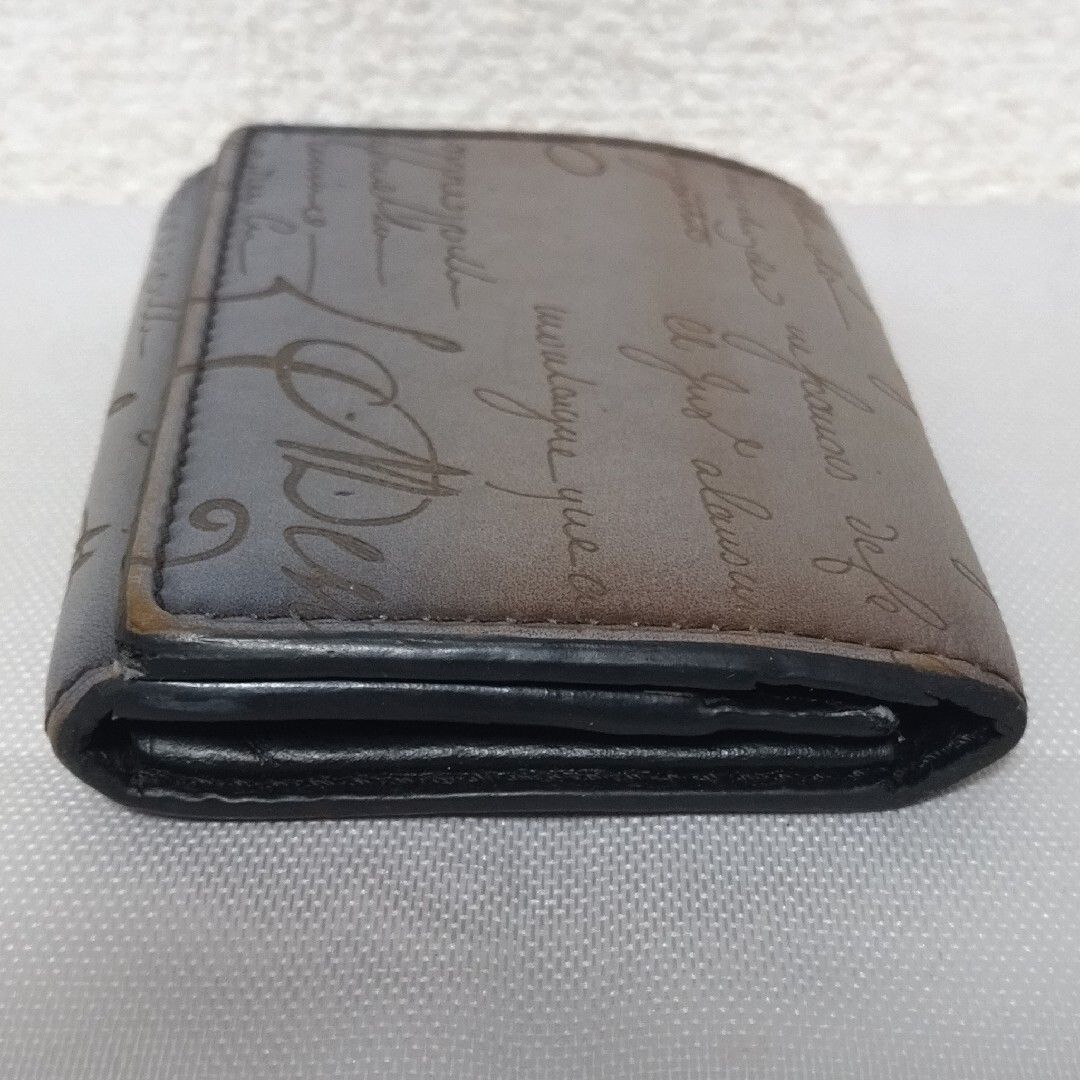 美品】ベルルッティ 名刺入れ カードケース カリグラフィー グレー