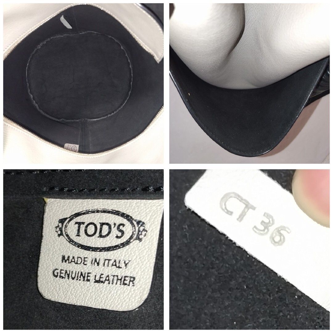  トッズ タッセル ディティール トートバッグ ベージュ ブラック トートバッグ バッグ