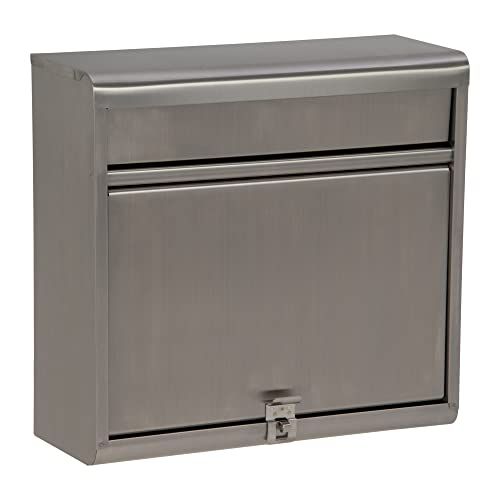 グリーンライフ ポスト 壁掛け サビにくい18 8ステンレス A 4封筒 角形2号 対応 南京錠取付可 PH 614 eb 998 b 44